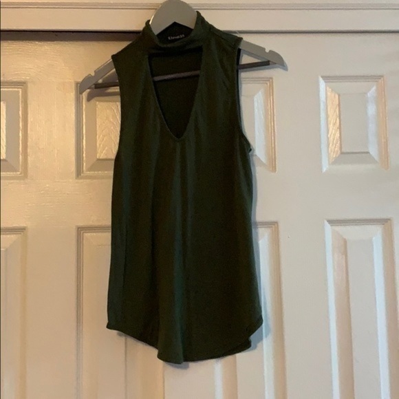Express Green loose fitting sleeveless top Small - Picture 1 of 8